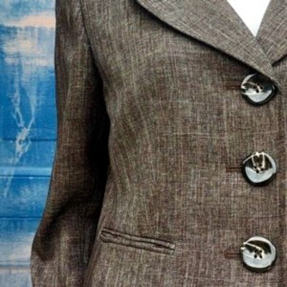 Le Suit (Kasper) Petite Ladies Luxury (2PC) Pant Suit (8P) - Picture 4 of 17